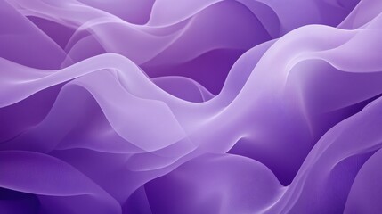 Obraz premium Soft, flowing purple fabric waves create a serene and abstract visual effect.