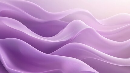 Obraz premium Soft, flowing waves of purple hues create a serene and calming abstract background.