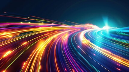 Obraz premium Abstract Light Trails