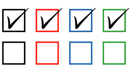 チェックボックス　チェックマーク　