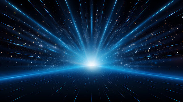 Blue technology abstract background