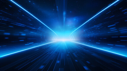 Obraz premium Blue technology abstract background