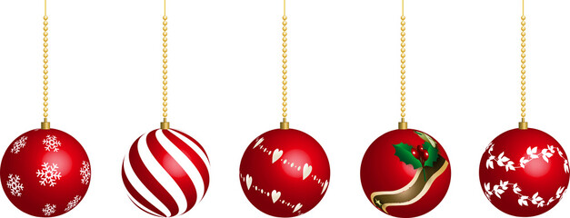 クリスマスオーナメント　赤色