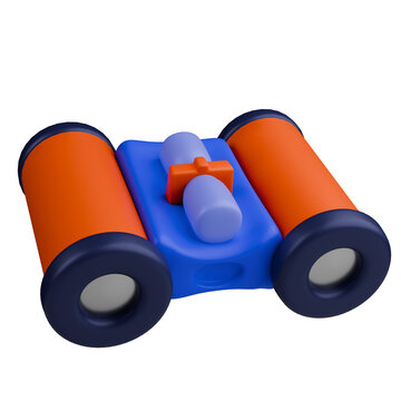 recommend clip art: 3d trave icons. binoculars. 3000x3000 px