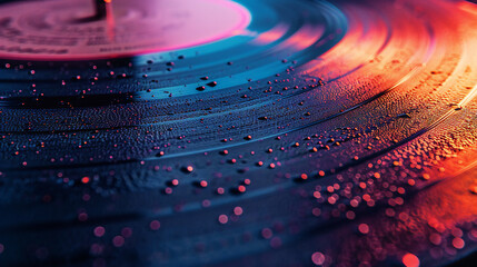 A close-up of code overlaid on an abstract optics background with vibrant lights, representing digital communication and data flow in a colorful, tech-inspired design