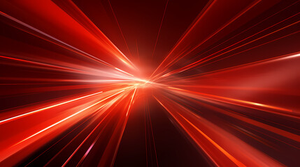 Red light abstract design, high-speed motion visual effect