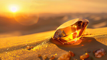 Heliodor Gemstone in Desert Glow