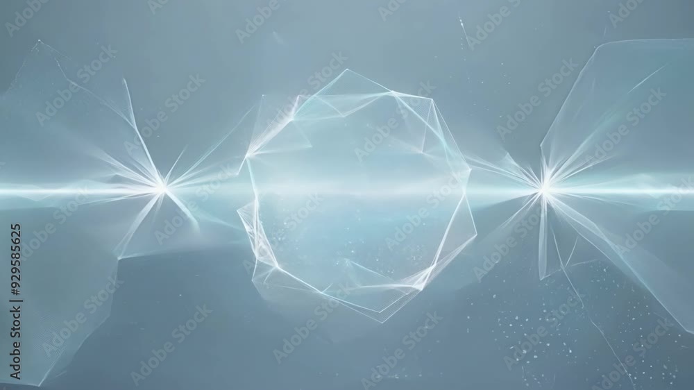 Poster clean and modern abstract loop with subtle particle effects and a digital technology theme.