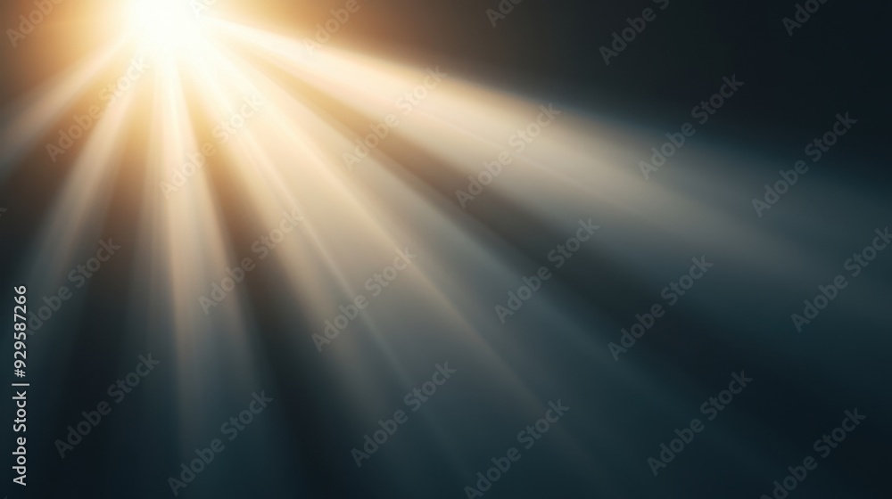 Canvas Prints a bright light shining on a dark background