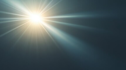 Obraz premium A bright light shining through a dark sky