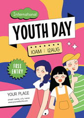 Obraz premium Youth Day Flyer