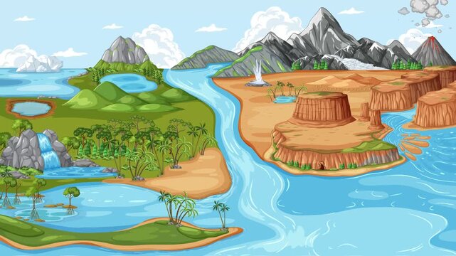 Formation of a River Delta