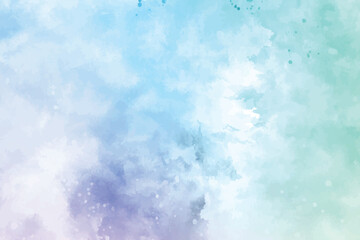 Hand painted pastel coloured watercolour frame background