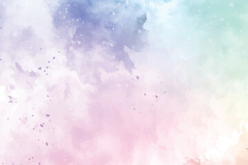 Hand painted pastel coloured watercolour frame background