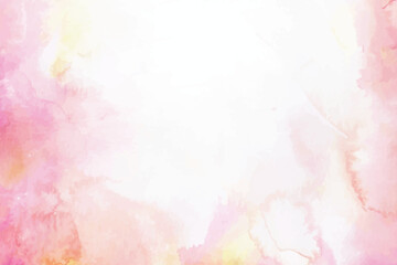 Hand painted pastel coloured watercolour frame background