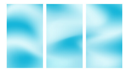 Abstract background with winter colors gradient. Soft blue and white colors smooth gradient, design for vertical background banner or social media.