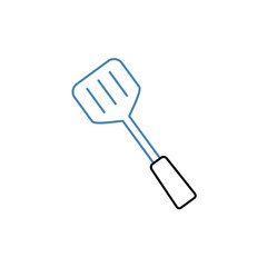 spatula concept line icon. Simple element illustration. spatula concept outline symbol design.
