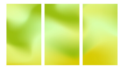 Naklejka premium Abstract background with nature green colors gradient. Collection set spring season colors, design for vertical background banner or social media.