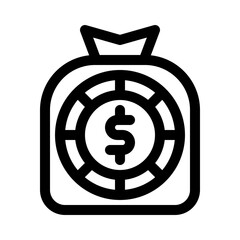 wealth line icon