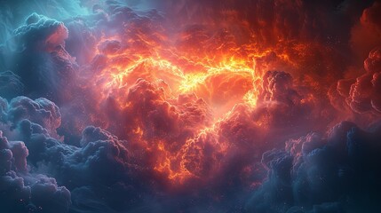 fire and smoke  Boundless compassion heart expanding infinitely 