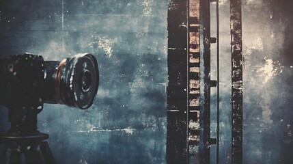 Vintage grunge overlay preset for old video filming