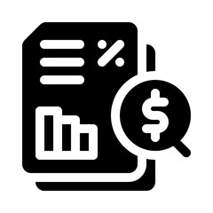 finance glyph icon