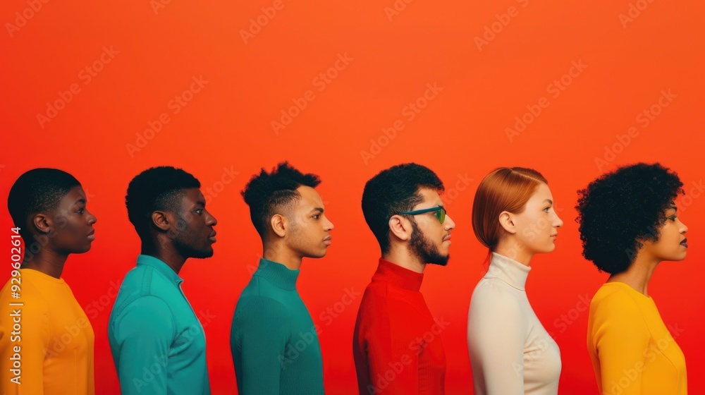 Poster vibrant and diverse ethnic groups gathered together in a harmonious of togetherness and inclusivity 