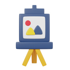 Graphic design development concept 3d icon render.