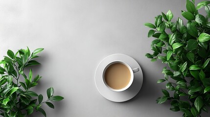 Create an eyecatching wormseye view image of a sle 0130 coffee, cup, drink, white, black, espresso, beverage, cafe, mug, isolated, breakfast, hot, caffeine, brown, saucer, food, morning, tea, coffee c