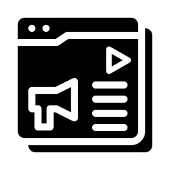 blog glyph icon