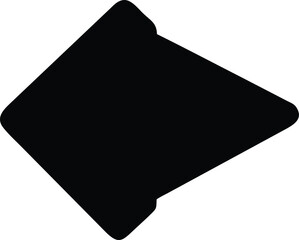 a black arrow pointing down on a white background