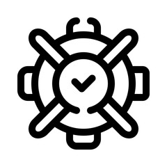 Obraz premium rescue line icon