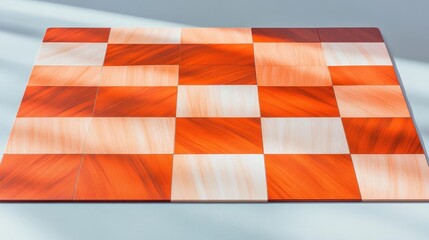 Chessboard deck with a unique formatted checkered pattern, Deck Format Pattern, Chessboard design