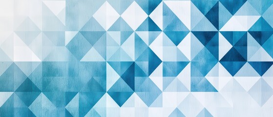 Obraz premium Beautiful Geometric Blue Wallpaper. Modern wallpaper with sharp geometric shapes in various shades of blue