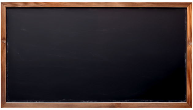 Close Up To an empty School blackboard PNG isolated on white and transparent background - Classroom writing Chalkboard Educational writing board School Teaching Assets