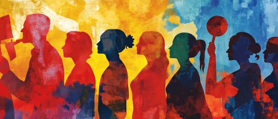 "A compelling image for Human Rights Day, showcasing a vibrant and inclusive background that symbolizes unity, justice, and the global commitment to protecting and advocating for human rights