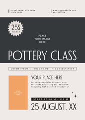 Pottery Class Flyer