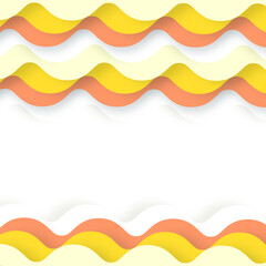 Colorful abstract rainbow wave pattern with a vibrant mix of yellow, orange