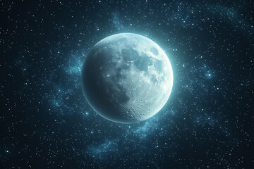 Obraz premium Space cosmic illustration with planets scene created with Generative AI