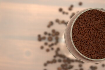 coffee, food, brown, bowl, ground, buckwheat, white, caffeine, drink, aroma, bean, ingredient, cafe, grain, dry, instant, isolated, spices, cup, beverage, black, closeup, powder, spice, roasted