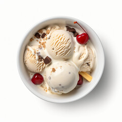 Ice cream in bowl