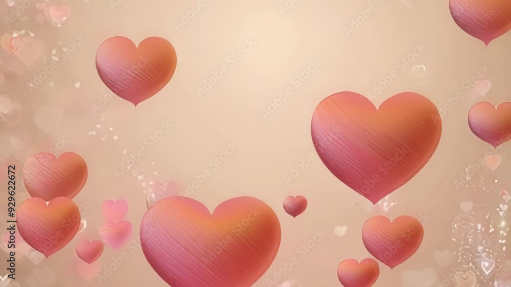 Aufkleber a burst of hearts filled with warmth and affection emanates from the transparent background creating