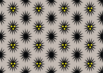 seamless pattern of abstract flowers on a light background