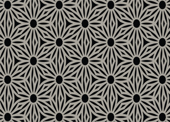 Fototapeta premium black and white seamless pattern abstract vector background