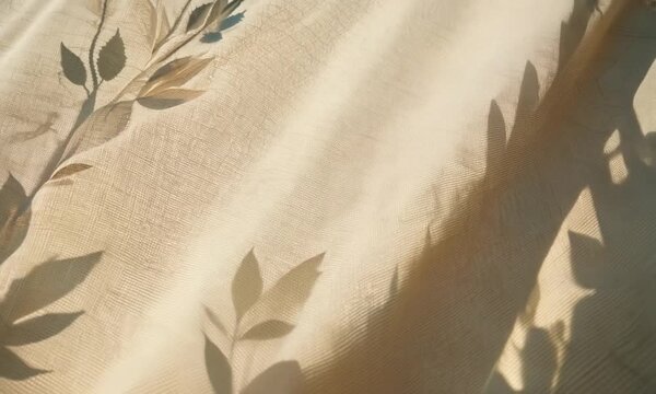 Earthy Elegance: Neutral Linen Wedding Textile