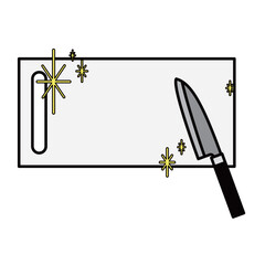 きれいなまな板と包丁