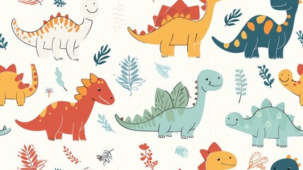 cute dinosaur pattern for poly mailer. cute seamless pattern dinosaur 