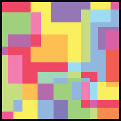 Multicolor square abstract background. Use for social media posts, wallpaper, print art, and illustration.