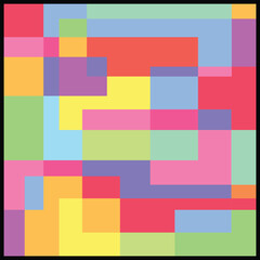 Multicolor square abstract background. Use for social media posts, wallpaper, print art, and illustration.