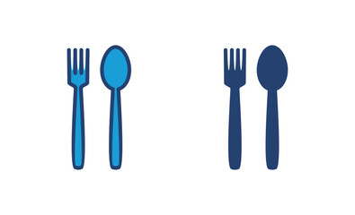 spoon and fork icon vector. spoon, fork and knife icon vector. restaurant icon